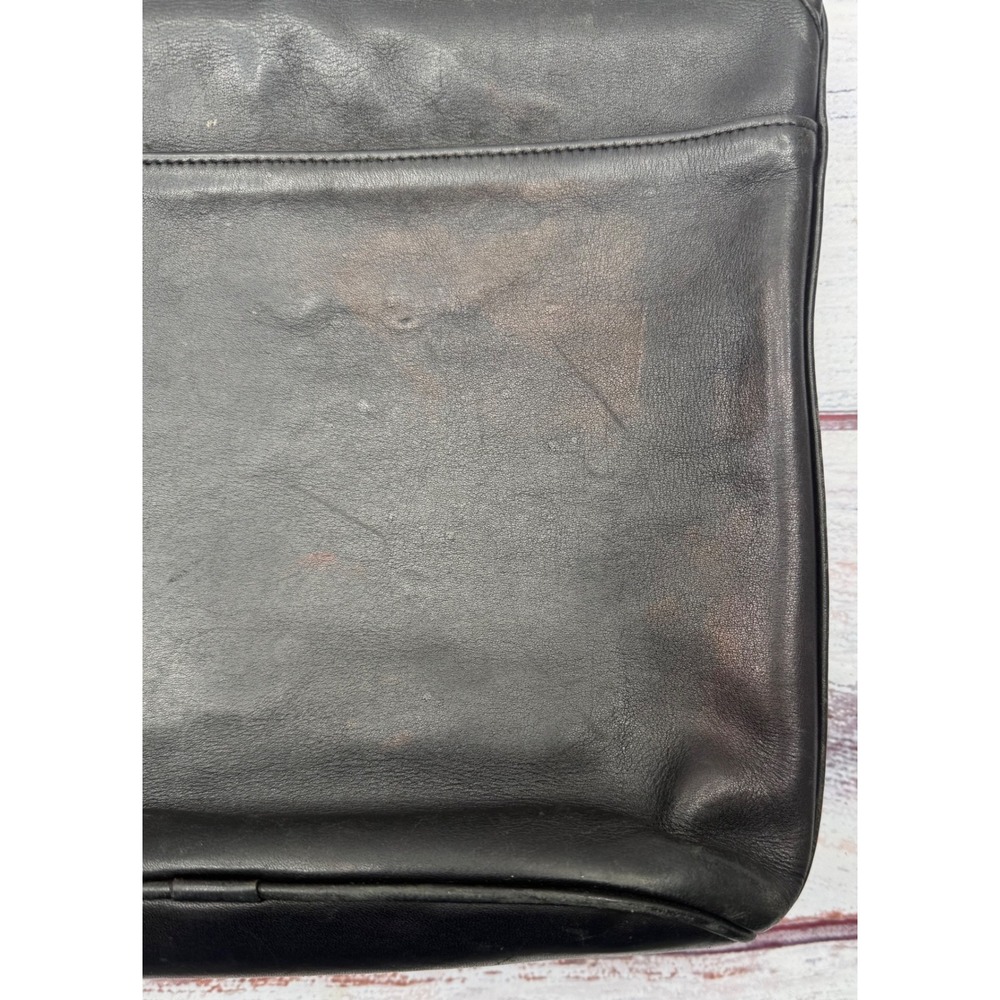 Vintage‎ Coach 4115 Whitney Flap Crossbody Shoulder Bag Black Leather Brass USA - Picture 12 of 12